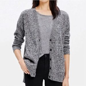 MADEWELL Grey Heathered Landscape Button Up Cardigan Size M
